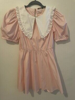 Serpenti X Dolls Kill Mary Elizabeth Dress New S/M NEW $170 Pink Little Bo Peep